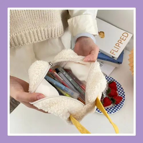 Custom Plush Cosmetic Bag for Beauty Brands & Retail Collections